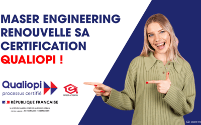 MASER ENGINEERING renouvelle sa certification Qualiopi avec MASER ACADEMY